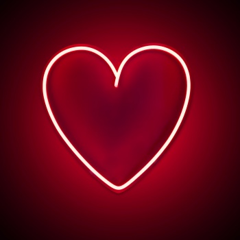 Lampada Led a forma di cuore Heart