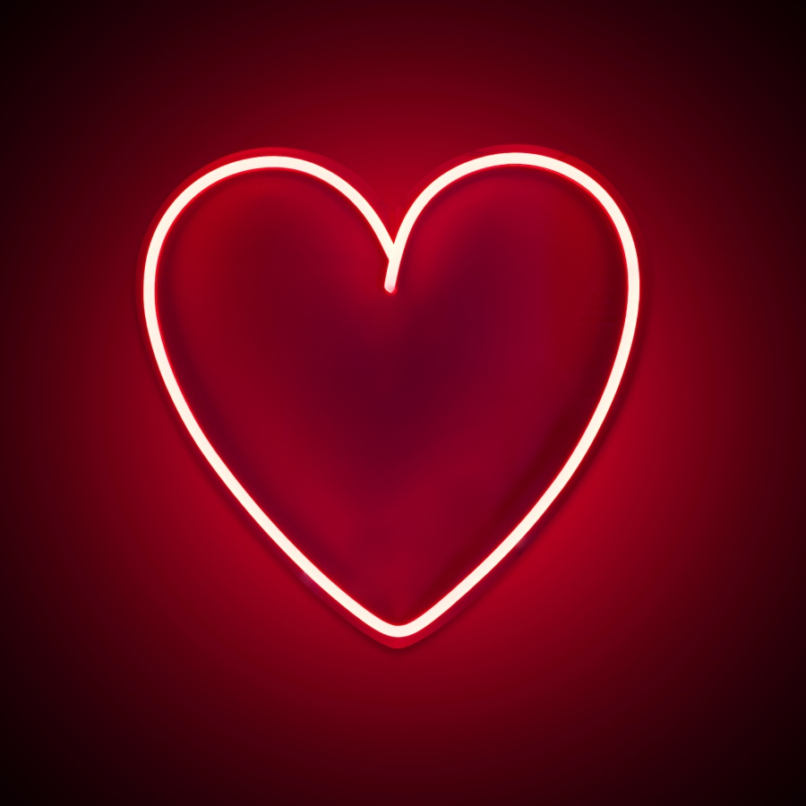 Lampada Led a forma di cuore Heart