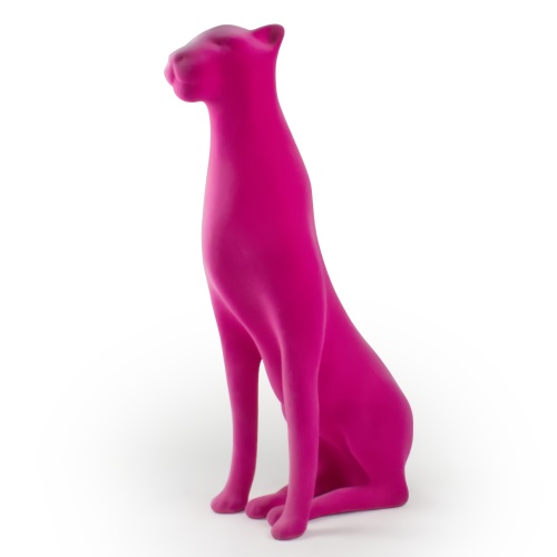 Kira floccata fucsia prospettiva sfondo bianco