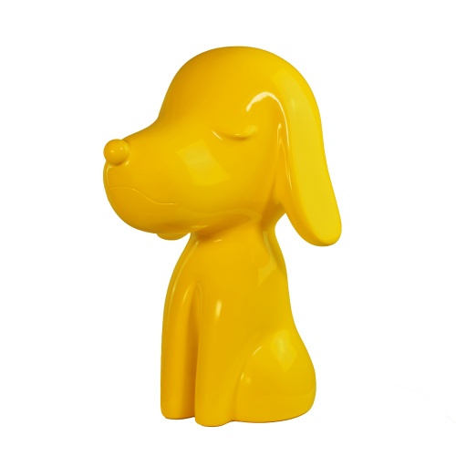 Statua Cane Arturo Giallo