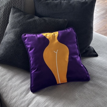 Eva Pillow Vlvet in velluto viola