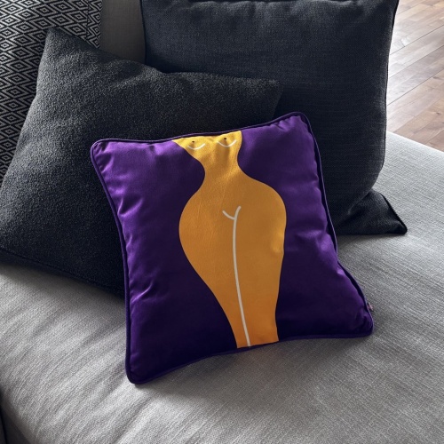 Eva Pillow Vlvet in velluto viola