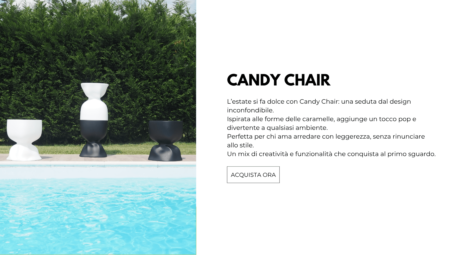 Candy Chair seduta sgabello a forma di caramella